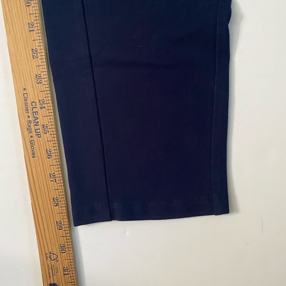 T by Talbots Activewear Yoga Tech Bootcut Pants Women Size Small Navy Dark Blue - Picture 7 of 14